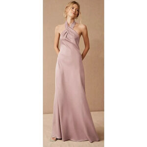 BHLDN Lavender Halter Maxi Dress